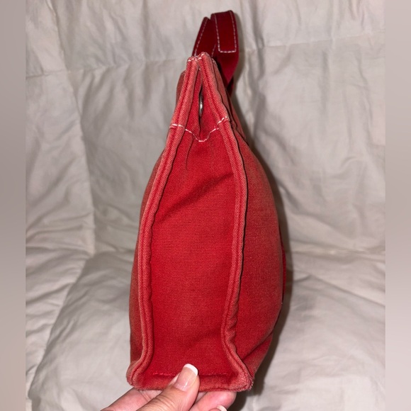 RED HERMÈS TOTE Deauville PM - Picture 5 of 17